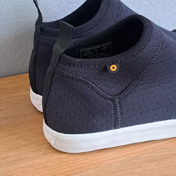 Bogs Women’s 10 Black Kicker Bootie Rain Chelsea Ankle Fabric Boots Waterproof - Picture 9 of 10